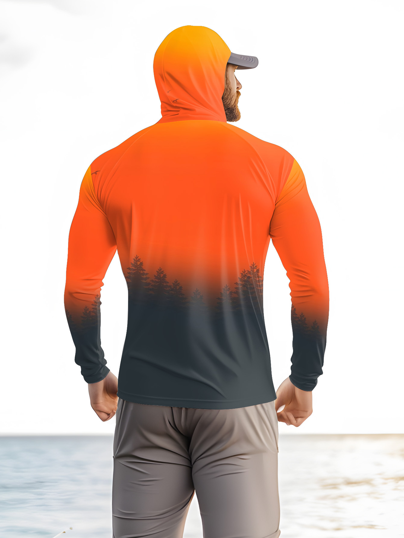 هودي رجالي مطبوع بتصميم الغابا - مراجعة Fishing Hoodie وسعره