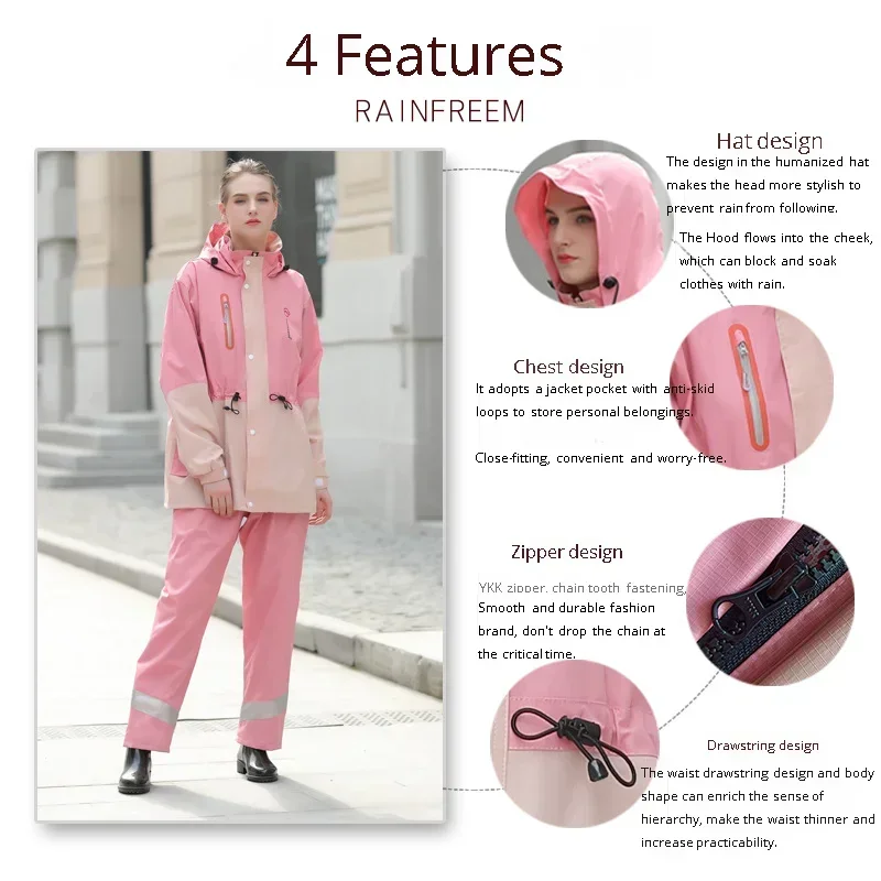 بدلة معطف وسروال مطر منفصلة لل - مراجعة Fishing Rain Suit وسعره